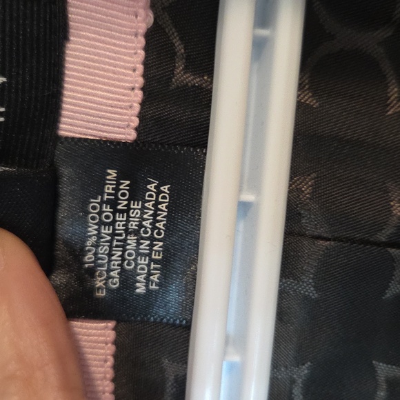 Pink Tartan black wool blazer Sz 8 - Picture 9 of 9